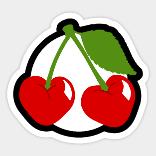 Cherry Hearts - Obsidian Sticker